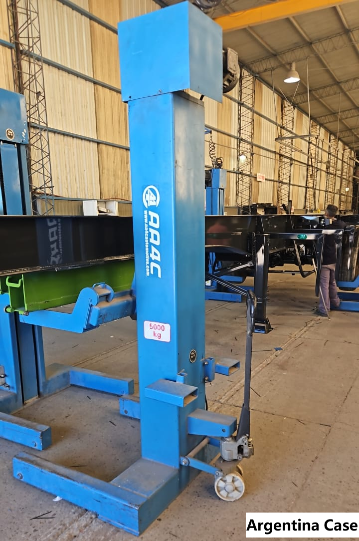 AA4C 20T 30T Mechanical Screw-Up Heavy Duty Bus Truck Lift Movable 4 Post Truck Lift Combined