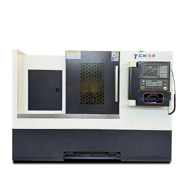 Cnc Lathe Slant Bed TCk50 Hydraulic Chuck Tailstock Hydraulic Turret