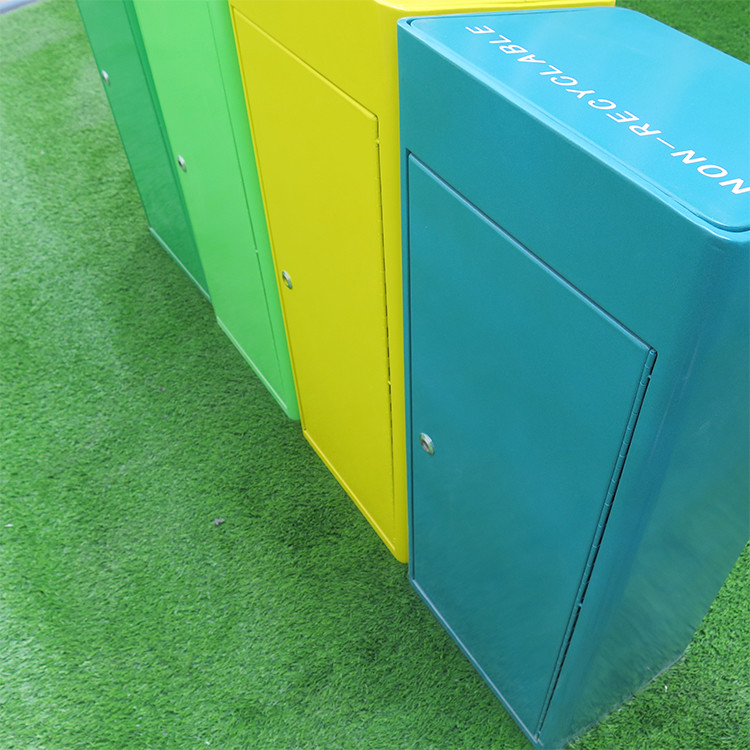 304 Stainless Steel 40L 4 Compartment Trash Can