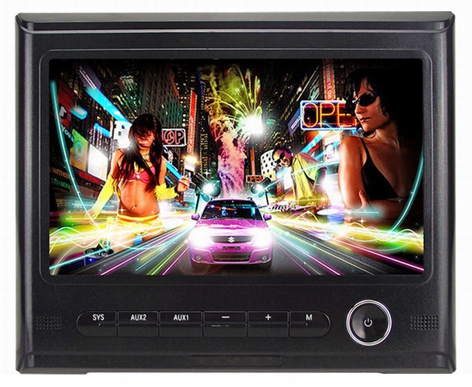 Hot selling! 9 inch Car headrest monitor with high definition digital screen support AV in
