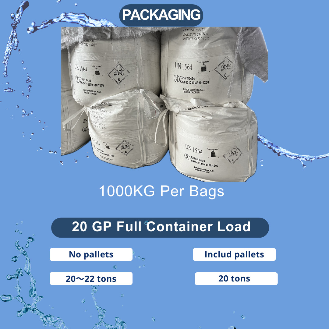 Water Treatment Barium Chloride BaCl₂ For Efficient Sulfate Removal Bacl2 Naso4