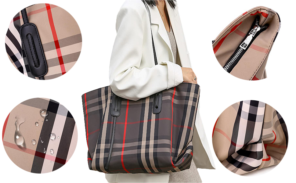 Canvas Womens Luxury Handbag Large Capacity Roomy Ladies Crossbody Purse