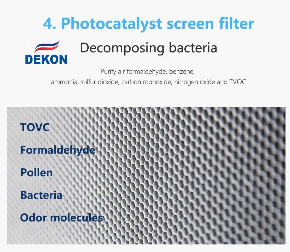 Air purifier with UV sterilization lamp H13 medical level HEPA filter WIFI control and anion generator optional