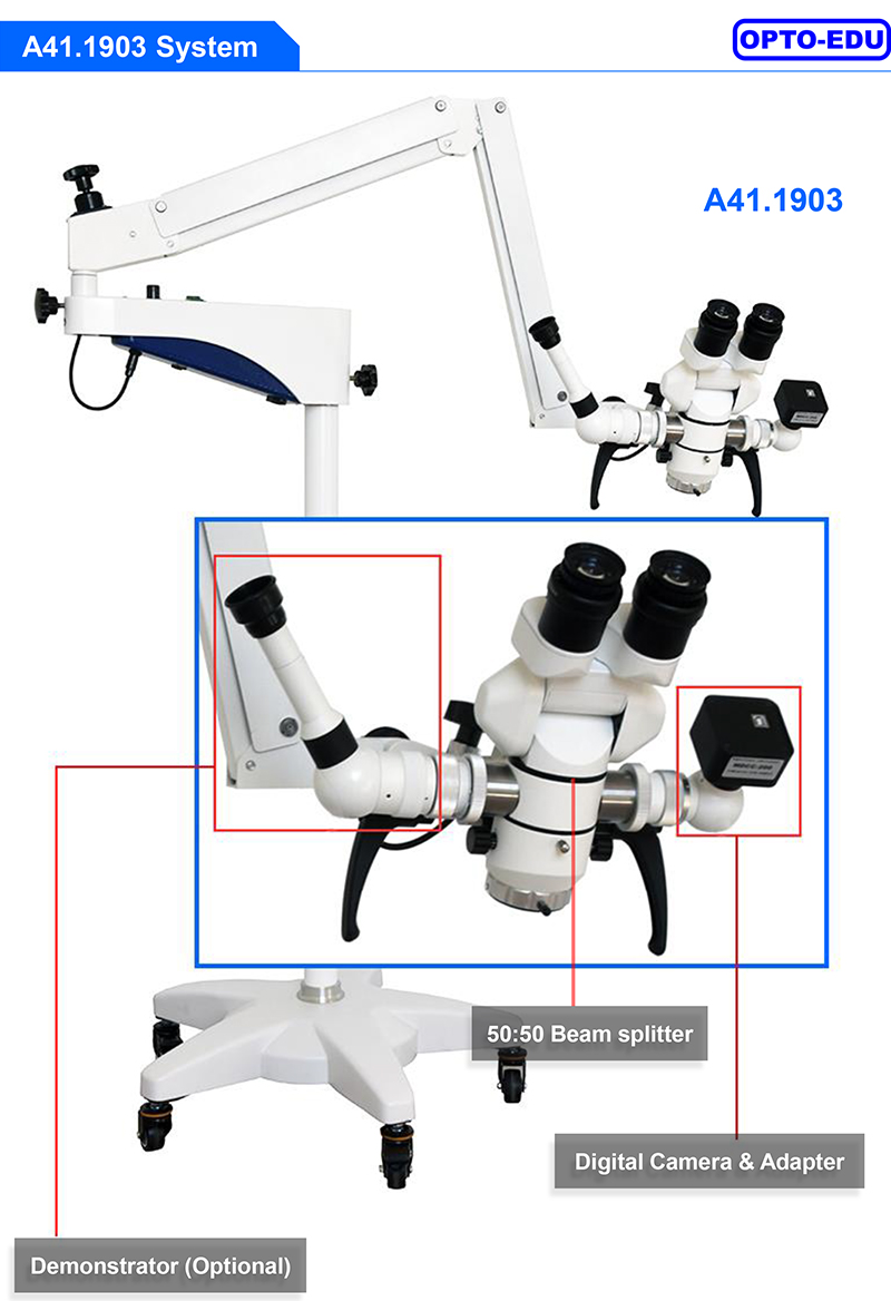 8x Eye Surgery Microscope A41.1903 50mm - 80mm Interpupillary Distance