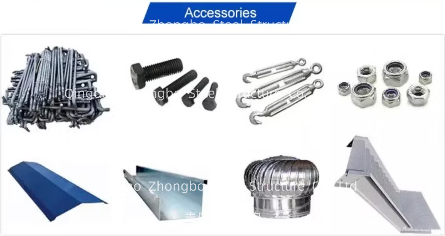 Prefab Steel Structure Sandwich Panel House Building For Poultry House