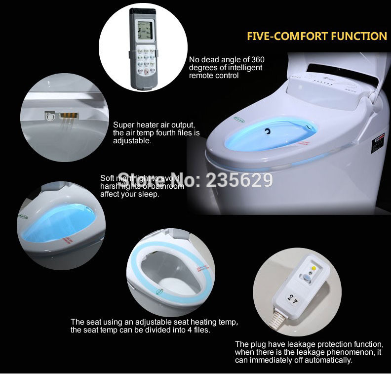 2016 Hot sale factory pirce sanitary ware china intelligent red wc toilet
