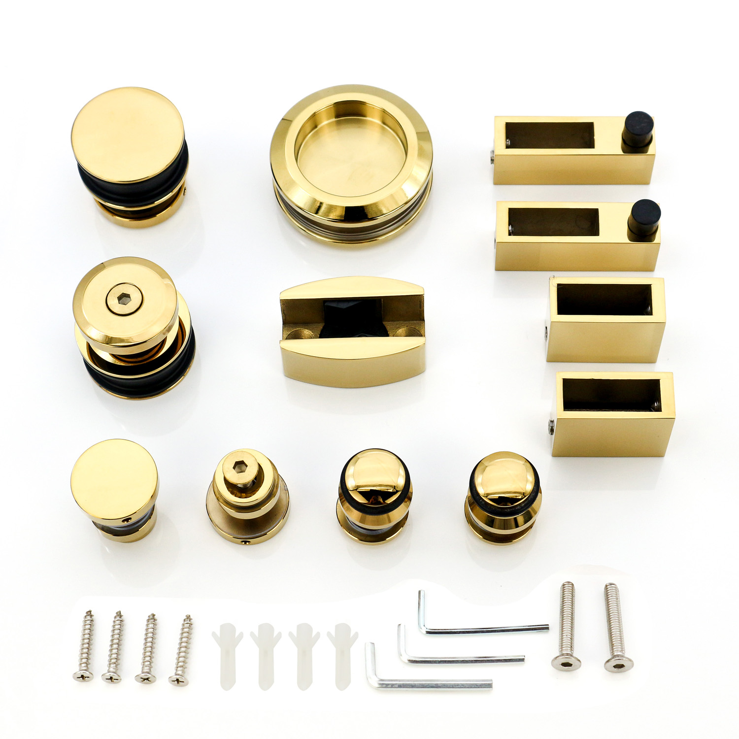 Stainless Steel Glass Sliding Door Accessories Square Type Durable and Budget-friendly