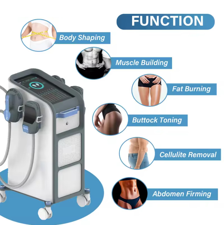 4 Handles Electromagnetic Stimulato Muscle Fat Burning Body Shaping Machine