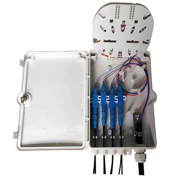 8Port Fiber Optic Terminal Box IP-66 Protection Level SM SC Wall Pole Mount