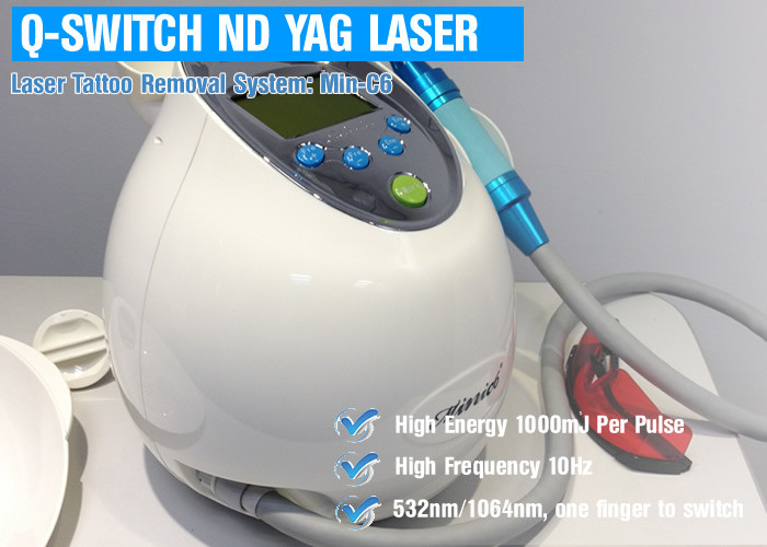 High Peak Power Pico Laser Machine Q Switch ND YAG Laser Machine For Tattoo / Hair Removal