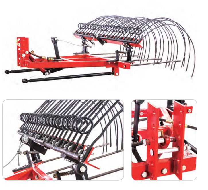Hay Rake for Small Tractor – Grass Raker & Pasture Forage Collector