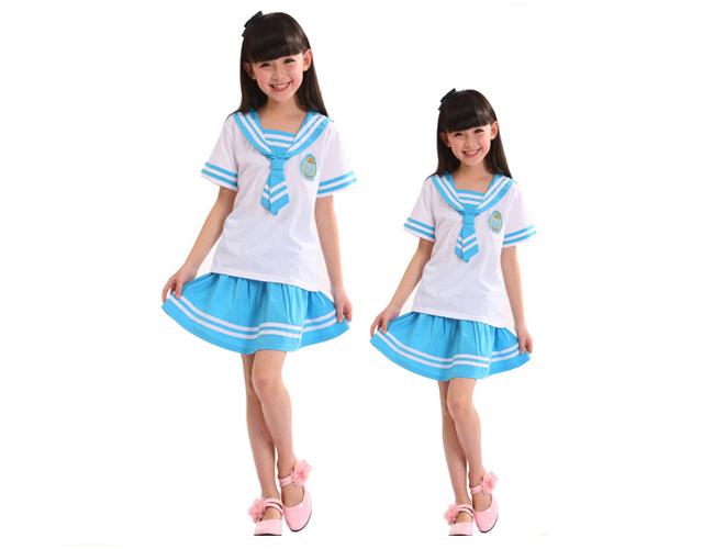 Lapel Collar Custom School Uniform  Elementary School Students Clothes