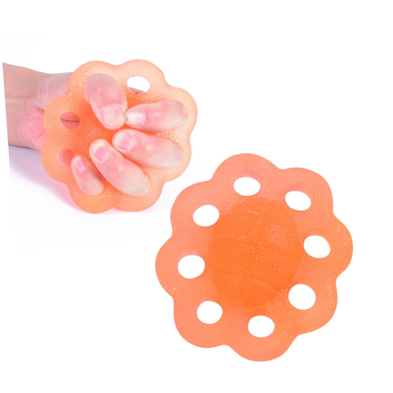 Cushioned Soft ‎Silicone Hand Finger Grip Strengthener Adjustable Resistance Levels