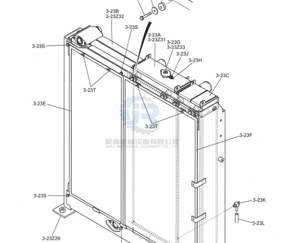 LC05P00043S002 Oil Cooler Excavator Radiator Parts For SkSK330-8 SK350LC-8