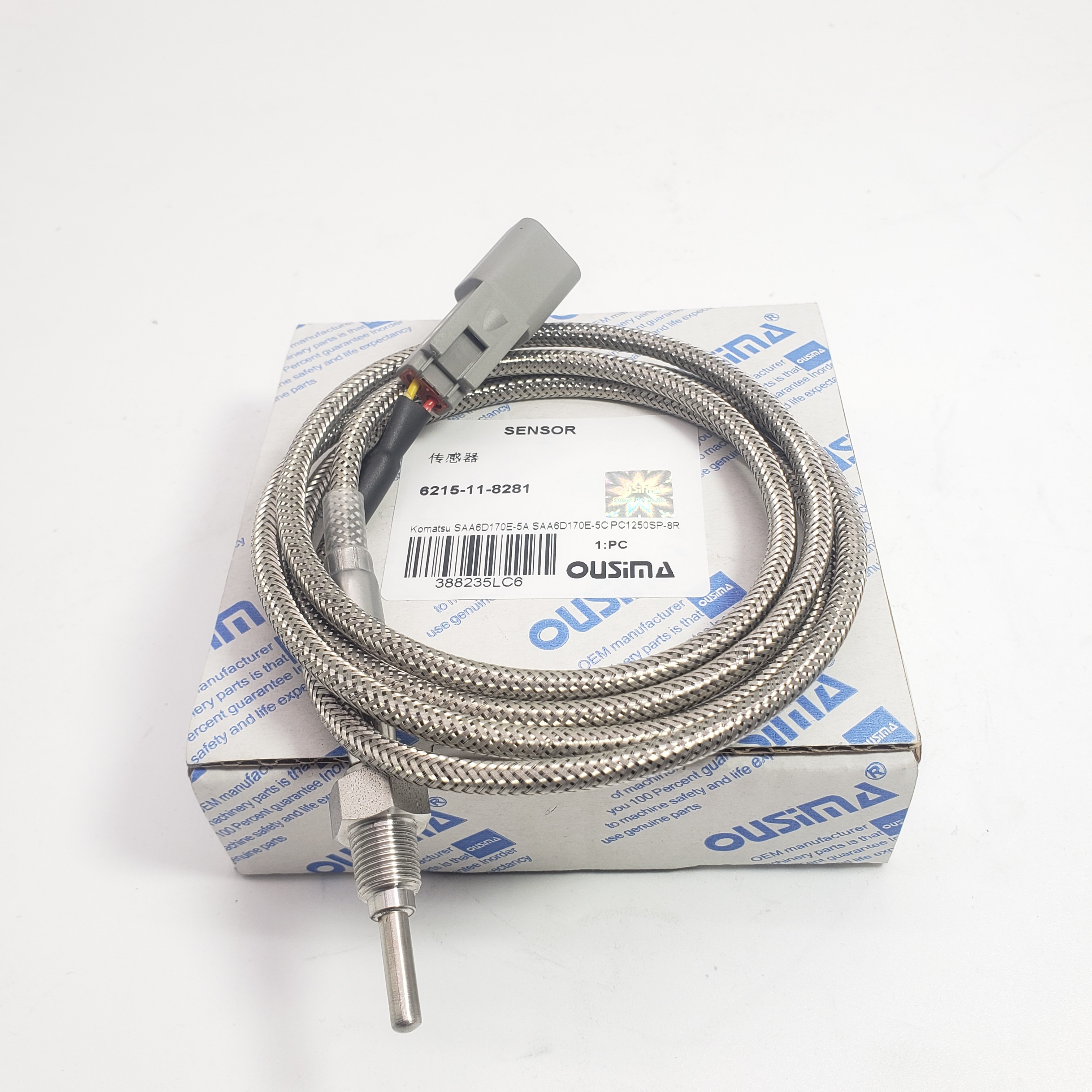Temperature Sensor 6215-11-8281/6215118281 for SAA6D170E.5A SAA6D170E.5C PC1250SP.8R