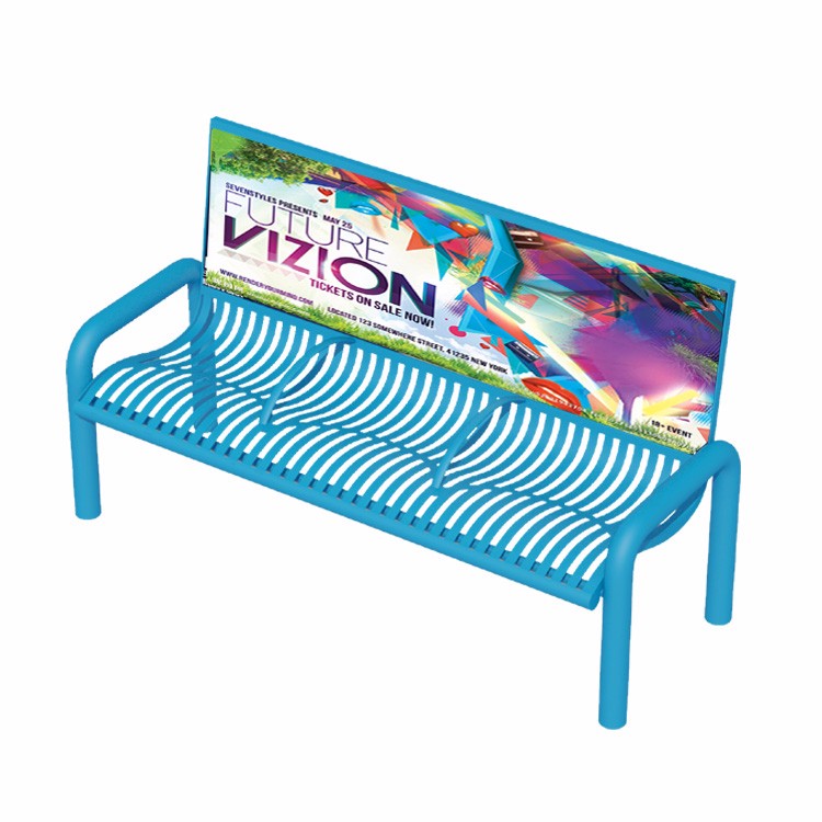 Waterproof 150cm Solid Wood And Metal Park Bench