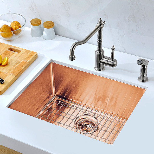 32 Inch PVD Stainless Steel Sink Undermount Rectangular Bowl
