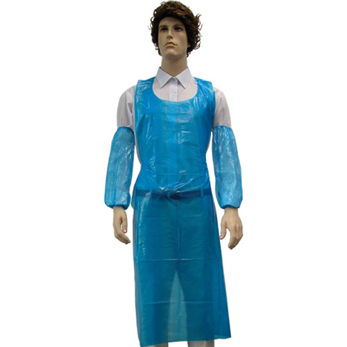 Waterproof Disposable Plastic Apron 0.045MM Thickness With Ties At Waist