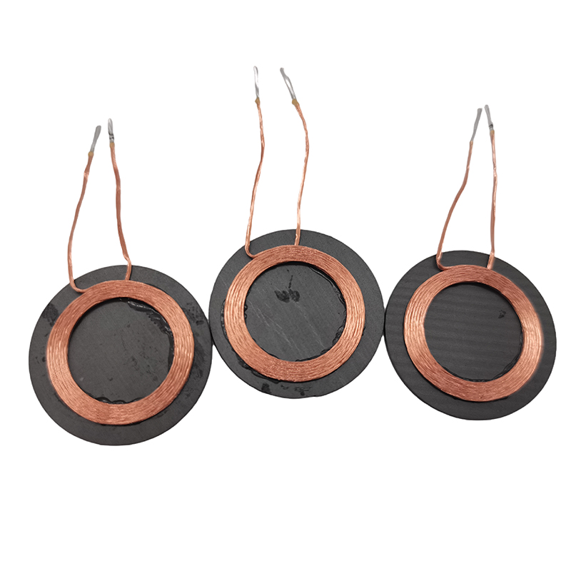 qi universal wireless charger receiver coil with ferrite