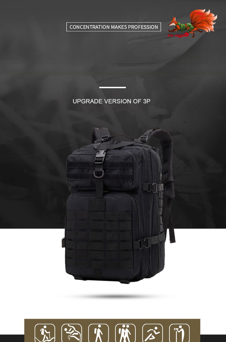 Oxford Molle Bag Sports Backpack For Tracking Perfect for Outdoor Activities