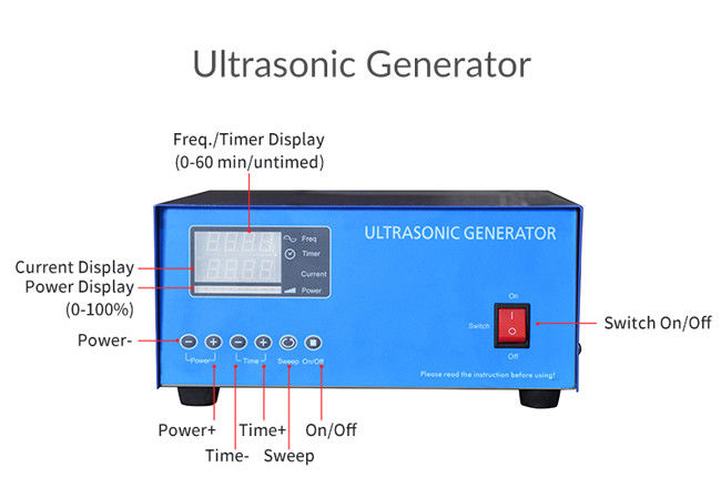 Low Noise Ultrasonic Cleaning Device , Industrial Ultrasonic Washing Machine