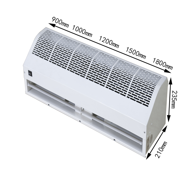 900mm to 1800mm Plastic Air Curtain for Doors Superior Performance