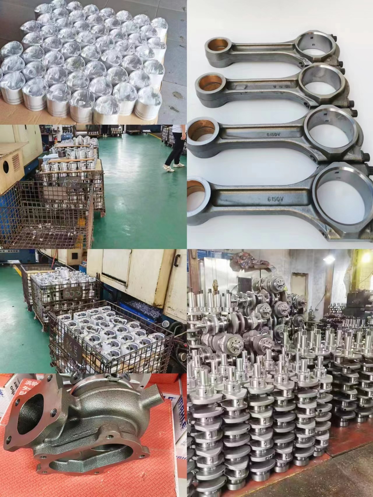 High Performance Diesel Engine Piston Diesel Machinery Engine H07C 13216-2760 Piston With Pin For HINO Excavator Spare P