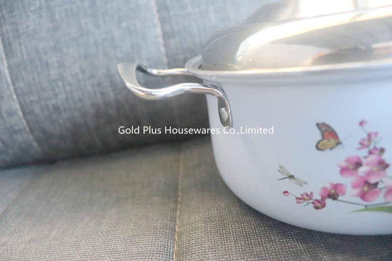 Pouring cast soup stock pot aluminum caldero pot nonstick soup pot restaurants stainless steel cooking milk pot