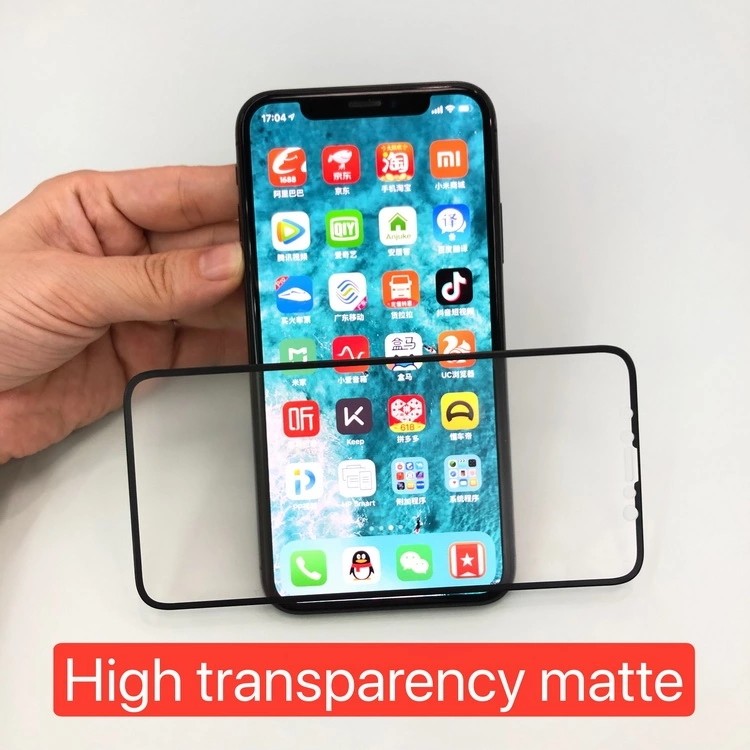 Anti Scratch Mobile Phone Screen Protector Flexible Full Cover 9D Pet Matte Ceramic