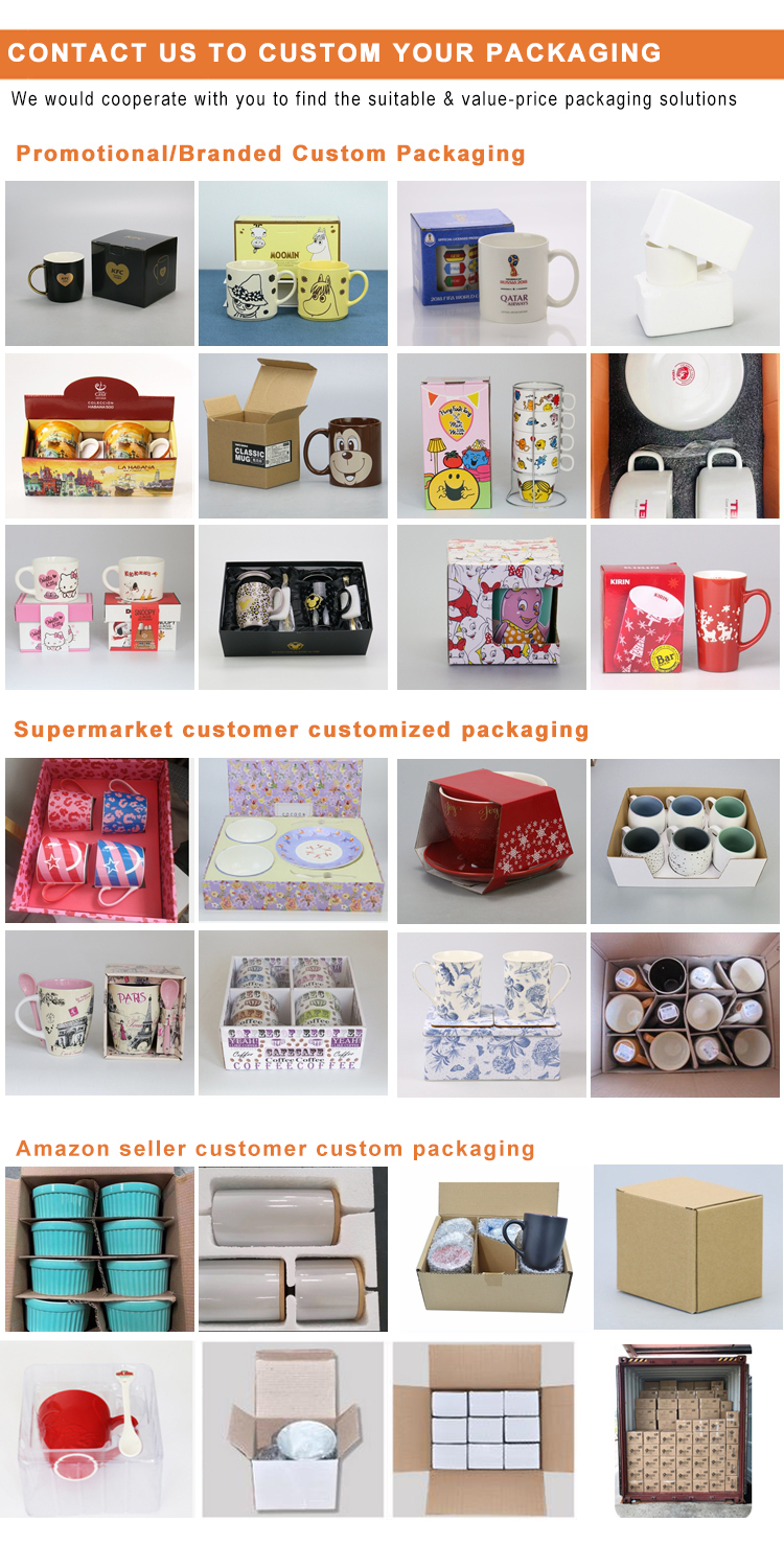 Custom Printed Ceramic Ramen Bowl Set For Soup Noodle Round Shape