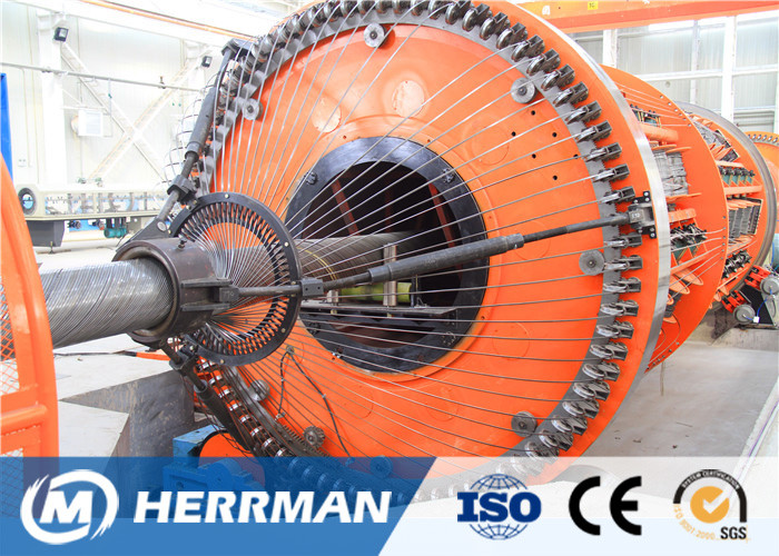 Reinforced Flat Wire Rigid Armouring Machine Of Submarine Flexible Pipe Production Line