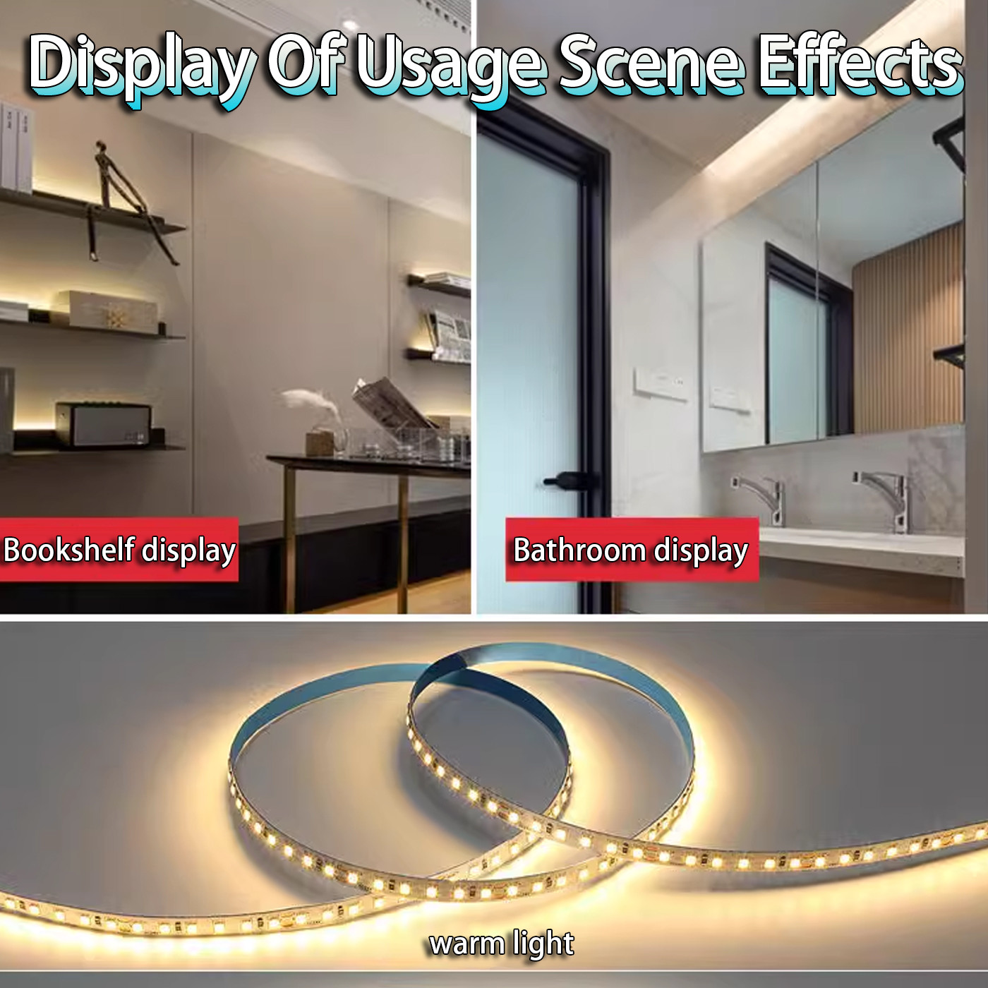 LED12V SMD 24V High Brightness Low Voltage Linear Light Trough Light Source Self-Adhesive Soft Light Strip