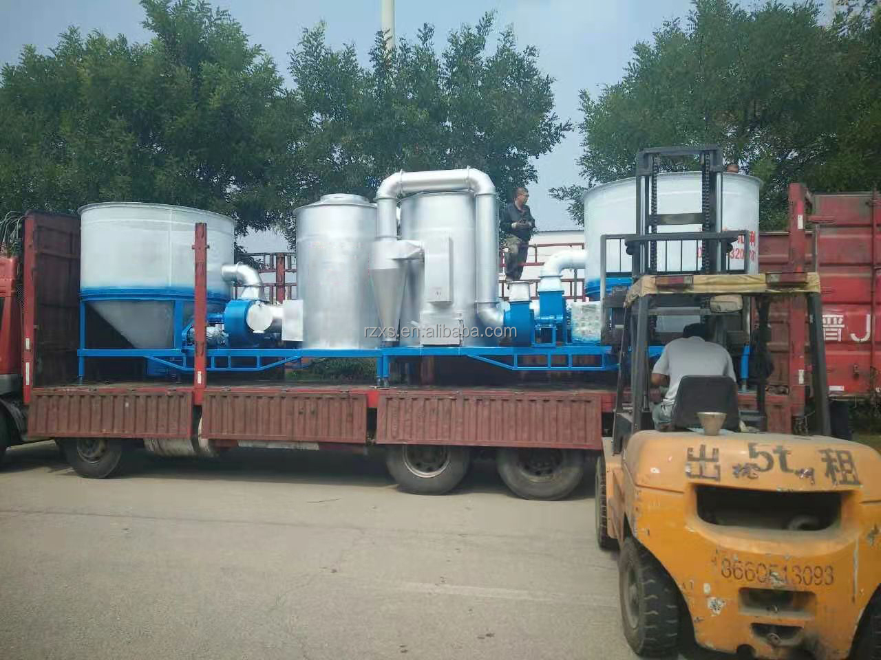 Mechanical Paddy Dryer Machine for Small Scale 5HGN-50B-4 Mini Mobile Rice Mill Plant