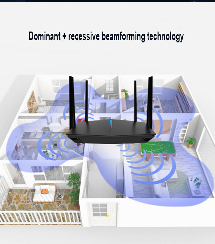 802.11ax 5G Wifi 6 Router Gigabit Port 12V DC Wireless 5g Router 1800Mbps