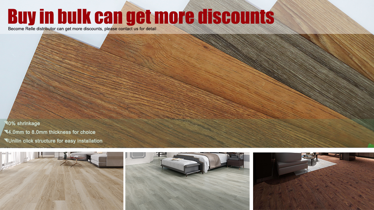 Relle SPC Click Plank Flooring 4mm 5mm 6mm 7mm Thickness Luxury SPC Flooring