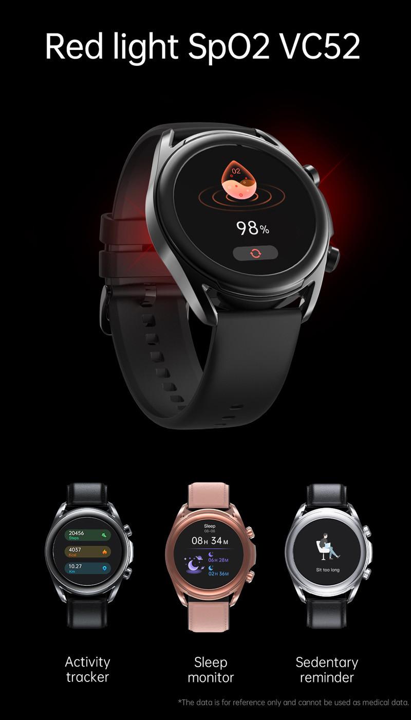 T12 SP02 Calorie Counter Watch With 500Nits 1.85 Inch TFT Screen