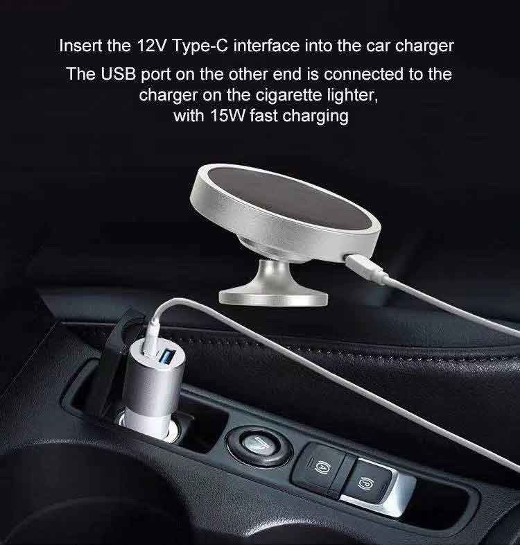 15W Car Mount Wireless Charger