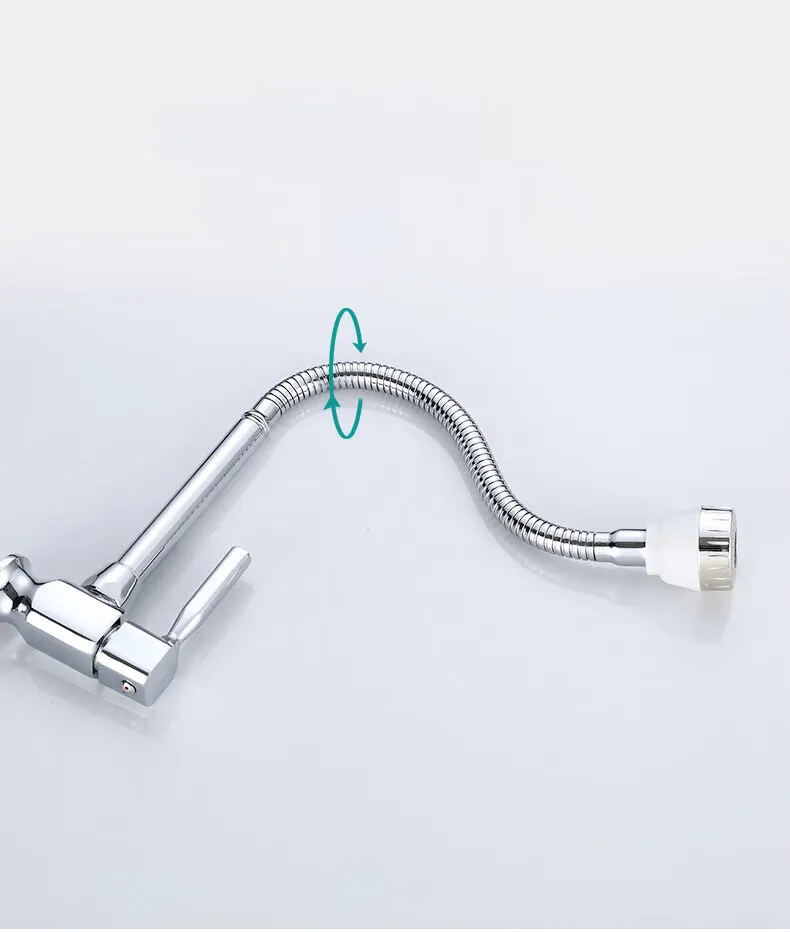 Single Handle Wall Mounted Cold Water Faucet Brass Body Kitchen Sink Tap For OEM Market