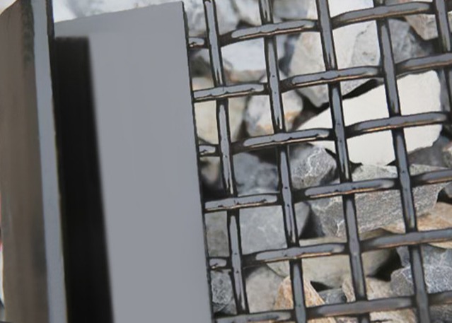 Plain Vibrating Screen Crimped Woven Wire Mesh 5mm With Hooks