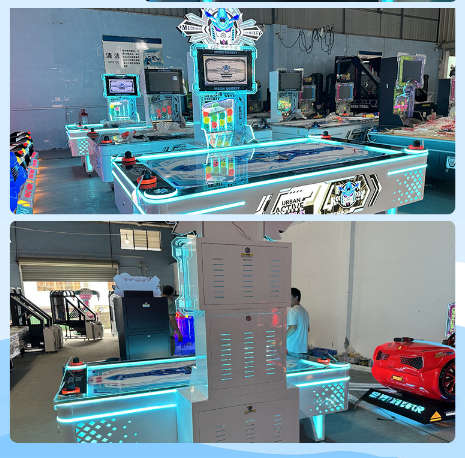 Double Players Air Hockey Coin Operated Arcade Machine Customized