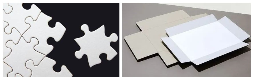 One Side Coated White Top Gray Back 500gsm High Thickness Duplex Board