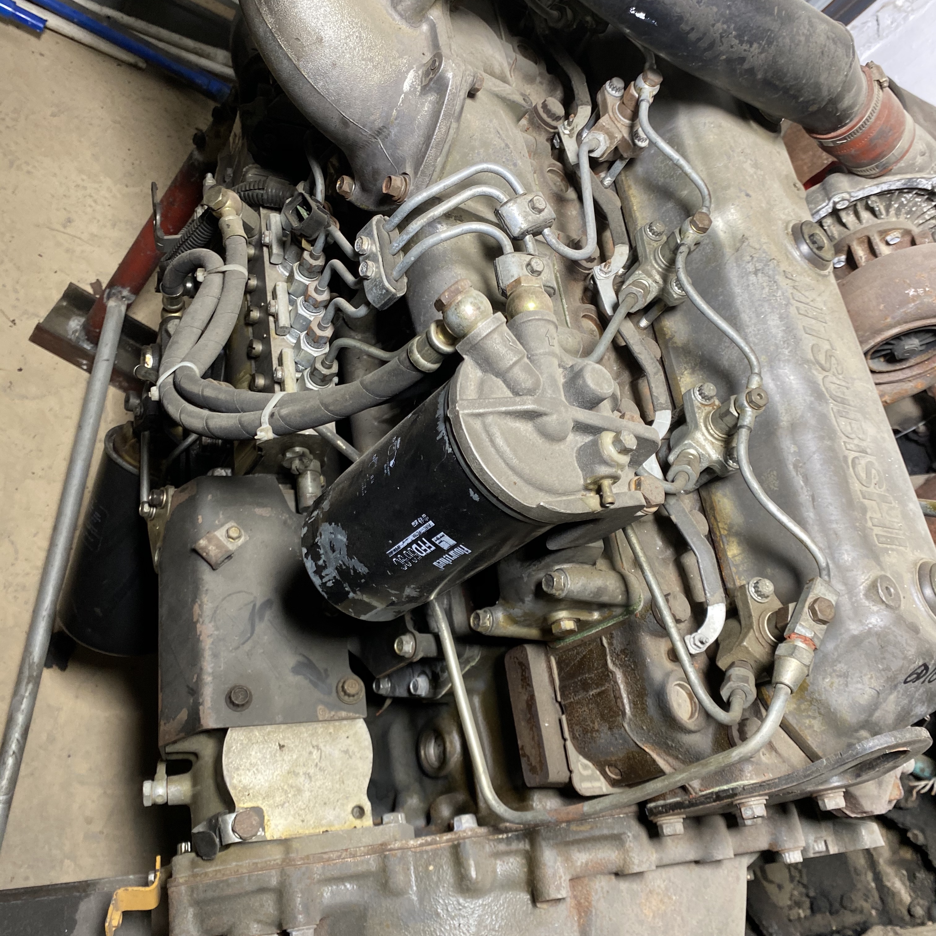 Used 6D16TL-2 Mitsubishi Engine Assembly 240KG Diesel Powered