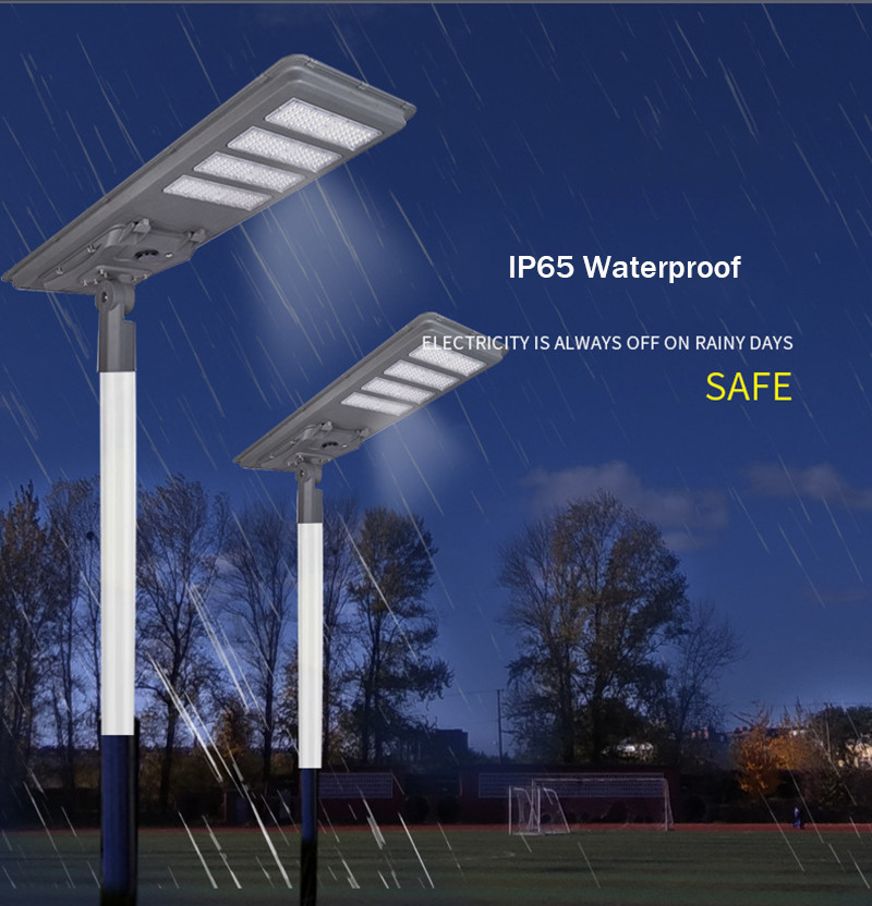 All in One Integrated Solar LED Street Light with Auto Dimming in Smart Cities