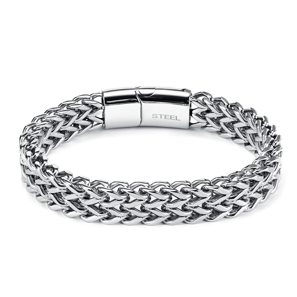 Women Men Hollow Stainless Steel Bangle Talisman Vintage Amulet Witch Knot Bracelet