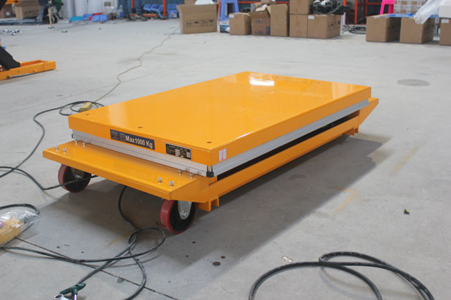 Portable Movable Scissor Lift Table Material Handling Lift Table For Pallets 50"X32"