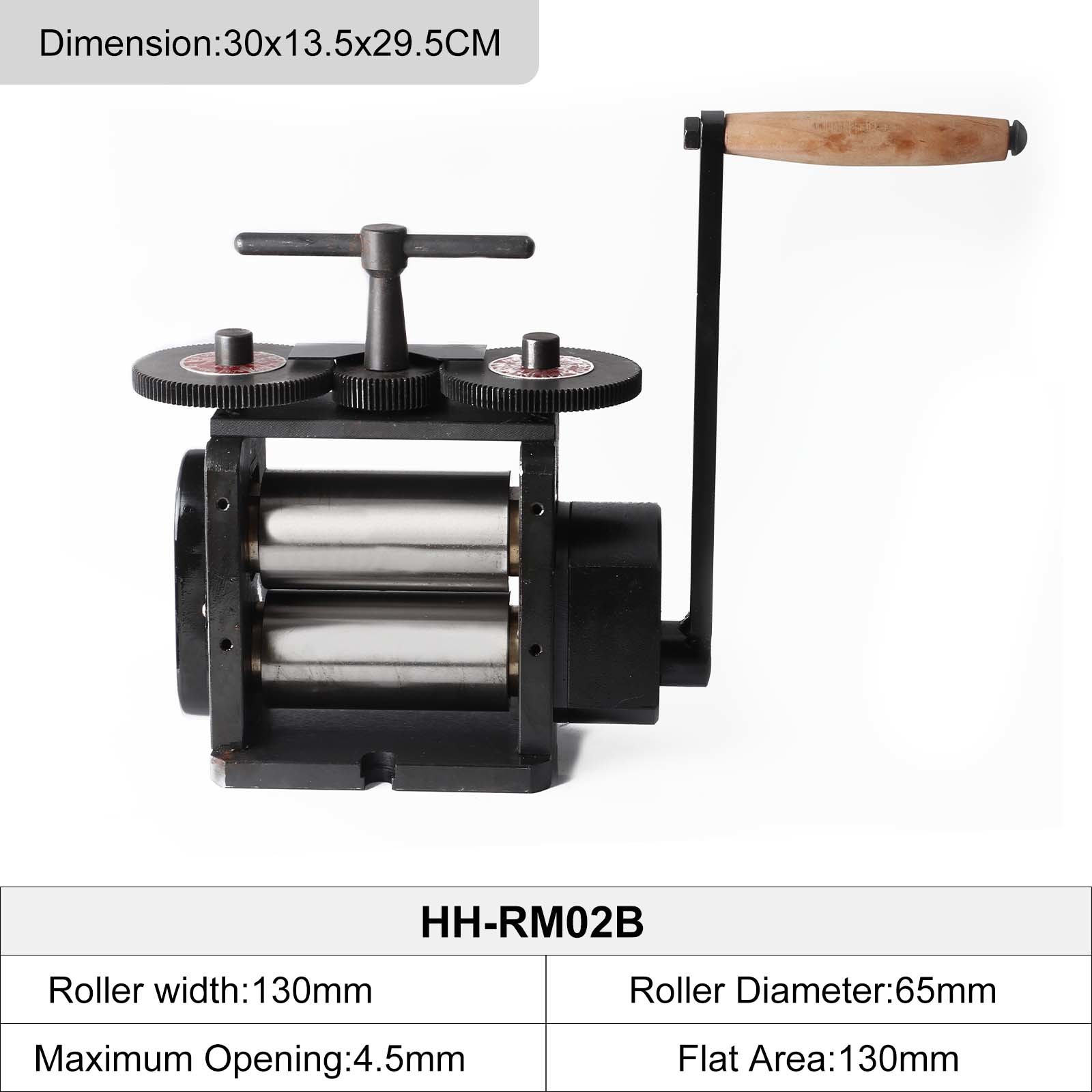 110/130mm Manual Jewellery Rolling Machine Adjustable Press Thickness