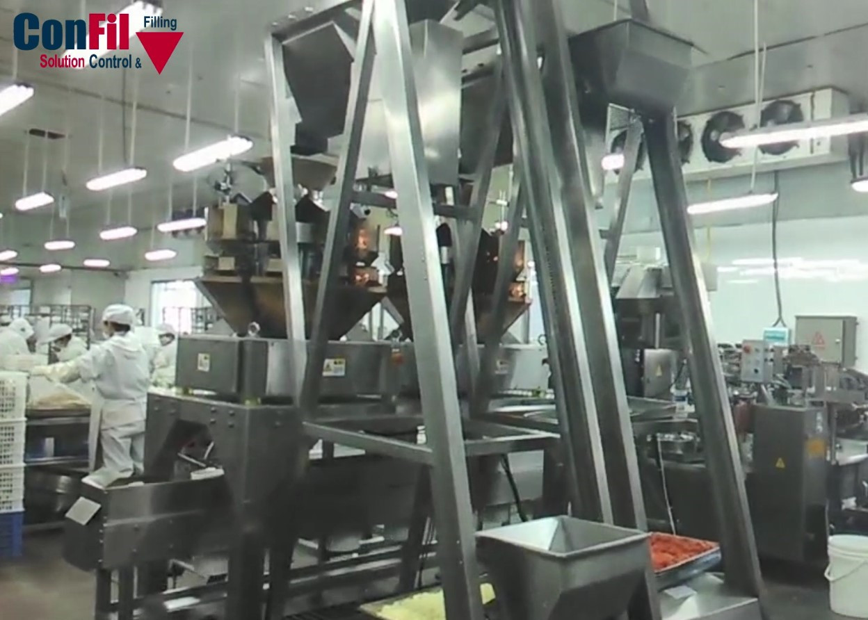 Multihead Weighing Machine Multihead Weigher for Ready Meal Marinated Food Waterproof Filling Machine