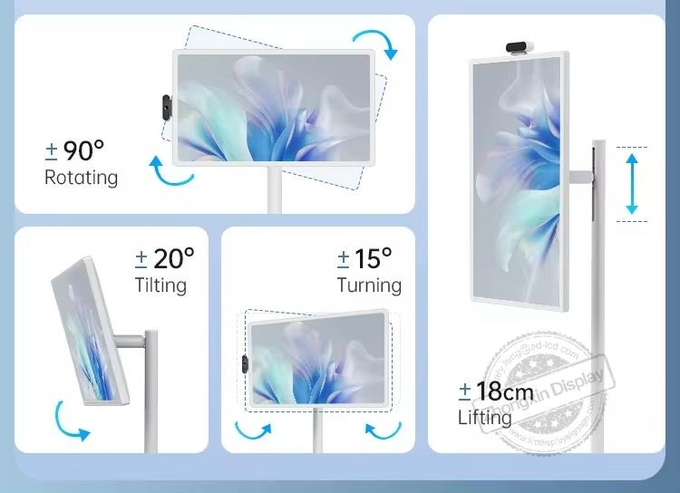 Stand By Me TV 21.5 27 32 Inch Smart Touch Screen Portable Movable Rechargeable LCD Smart TV