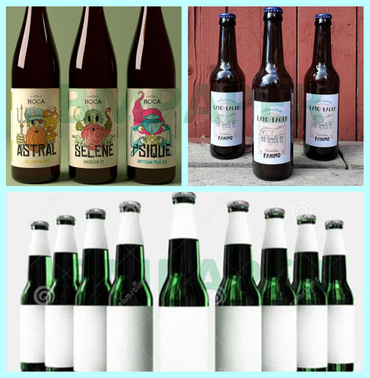 80g Waterproof One Side Coated Wet Strength Beer Label Printing Paper 69 x 99cm