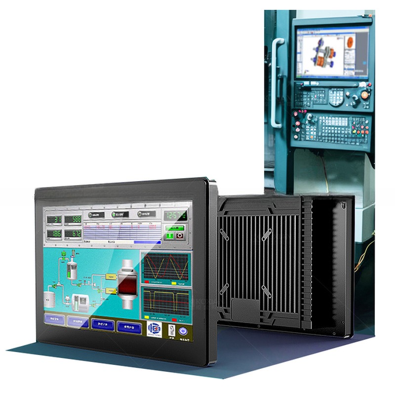 Aluminium 43 Inch Seamless Touch Panel PC Windows Embedded AC 100-240V